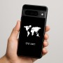 כיסוי בעיצוב אישי עם השם שלך לדגם - Google Pixel 9 Pro 5G בעיצוב מפת העולם