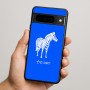כיסוי בעיצוב אישי עם השם שלך לדגם - Google Pixel 9 Pro 5G בעיצוב זברה