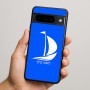 כיסוי בעיצוב אישי עם השם שלך לדגם - Google Pixel 9 Pro 5G בעיצוב סירה