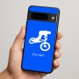 כיסוי בעיצוב אישי עם השם שלך לדגם - Google Pixel 9 Pro 5G בעיצוב רוכב אופניים
