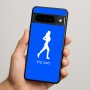 כיסוי בעיצוב אישי עם השם שלך לדגם - Google Pixel 9 Pro 5G בעיצוב רץ רץ אישה