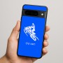 כיסוי בעיצוב אישי עם השם שלך לדגם - Google Pixel 9 Pro 5G בעיצוב אופנוע שלג