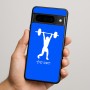 כיסוי בעיצוב אישי עם השם שלך לדגם - Google Pixel 9 Pro 5G בעיצוב הרמת משקולות