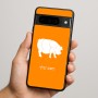 כיסוי בעיצוב אישי עם השם שלך לדגם - Google Pixel 9 Pro 5G בעיצוב חזיר