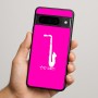 כיסוי בעיצוב אישי עם השם שלך לדגם - Google Pixel 9 Pro 5G בעיצוב סקסופון