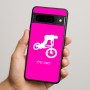 כיסוי בעיצוב אישי עם השם שלך לדגם - Google Pixel 9 Pro 5G בעיצוב רוכב אופניים