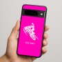 כיסוי בעיצוב אישי עם השם שלך לדגם - Google Pixel 9 Pro 5G בעיצוב אופנוע שלג