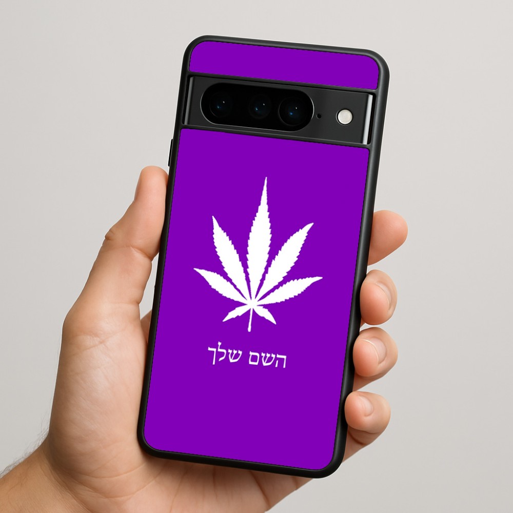 כיסוי בעיצוב אישי עם השם שלך לדגם - Google Pixel 9 Pro 5G בעיצוב עלה מריחואנה - גראס