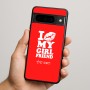 כיסוי בעיצוב אישי עם השם שלך לדגם - Google Pixel 9 Pro 5G בעיצוב לנשק את החברה שלי