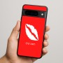 כיסוי בעיצוב אישי עם השם שלך לדגם - Google Pixel 9 Pro 5G בעיצוב שפתיים - נשיקה