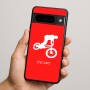 כיסוי בעיצוב אישי עם השם שלך לדגם - Google Pixel 9 Pro 5G בעיצוב רוכב אופניים