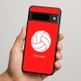 כיסוי בעיצוב אישי עם השם שלך לדגם - Google Pixel 9 Pro 5G בעיצוב כדור כדורעף