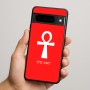 כיסוי בעיצוב אישי עם השם שלך לדגם - Google Pixel 9 Pro 5G בעיצוב אנק - מפתח החיים המצרי