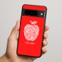 כיסוי בעיצוב אישי עם השם שלך לדגם - Google Pixel 9 Pro 5G בעיצוב הדפס תפוח