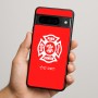 כיסוי בעיצוב אישי עם השם שלך לדגם - Google Pixel 9 Pro 5G בעיצוב כבאי - תגית