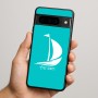 כיסוי בעיצוב אישי עם השם שלך לדגם - Google Pixel 9 Pro 5G בעיצוב סירה