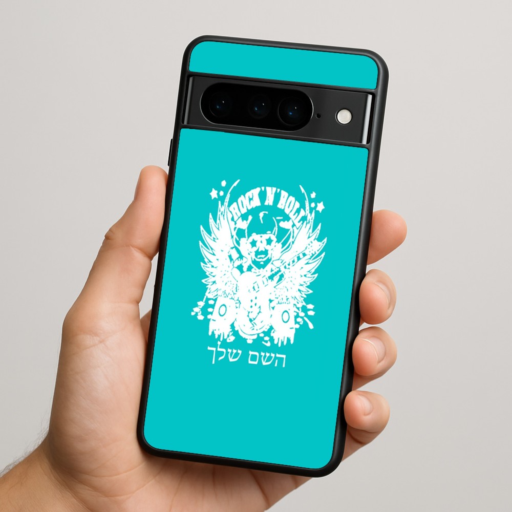 כיסוי בעיצוב אישי עם השם שלך לדגם - Google Pixel 9 Pro 5G בעיצוב רוקנרול