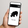 כיסוי בעיצוב אישי עם השם שלך לדגם - Google Pixel 9 Pro 5G בעיצוב קרנף