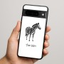 כיסוי בעיצוב אישי עם השם שלך לדגם - Google Pixel 9 Pro 5G בעיצוב זברה