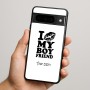 כיסוי בעיצוב אישי עם השם שלך לדגם - Google Pixel 9 Pro 5G בעיצוב נשקי את חבר שלי