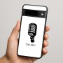 כיסוי בעיצוב אישי עם השם שלך לדגם - Google Pixel 9 Pro 5G בעיצוב מיקרופון