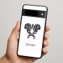 כיסוי בעיצוב אישי עם השם שלך לדגם - Google Pixel 9 Pro 5G בעיצוב פרחי קרן