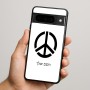 כיסוי בעיצוב אישי עם השם שלך לדגם - Google Pixel 9 Pro 5G בעיצוב סמל השלום