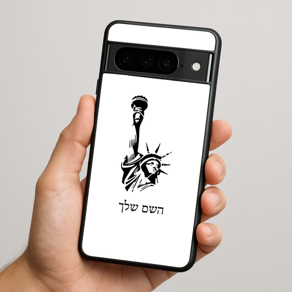 כיסוי בעיצוב אישי עם השם שלך לדגם - Google Pixel 9 Pro 5G בעיצוב פסל החירות