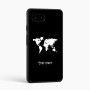 כיסוי בעיצוב אישי עם השם שלך לדגם - Google Pixel 9a 5G בעיצוב מפת העולם