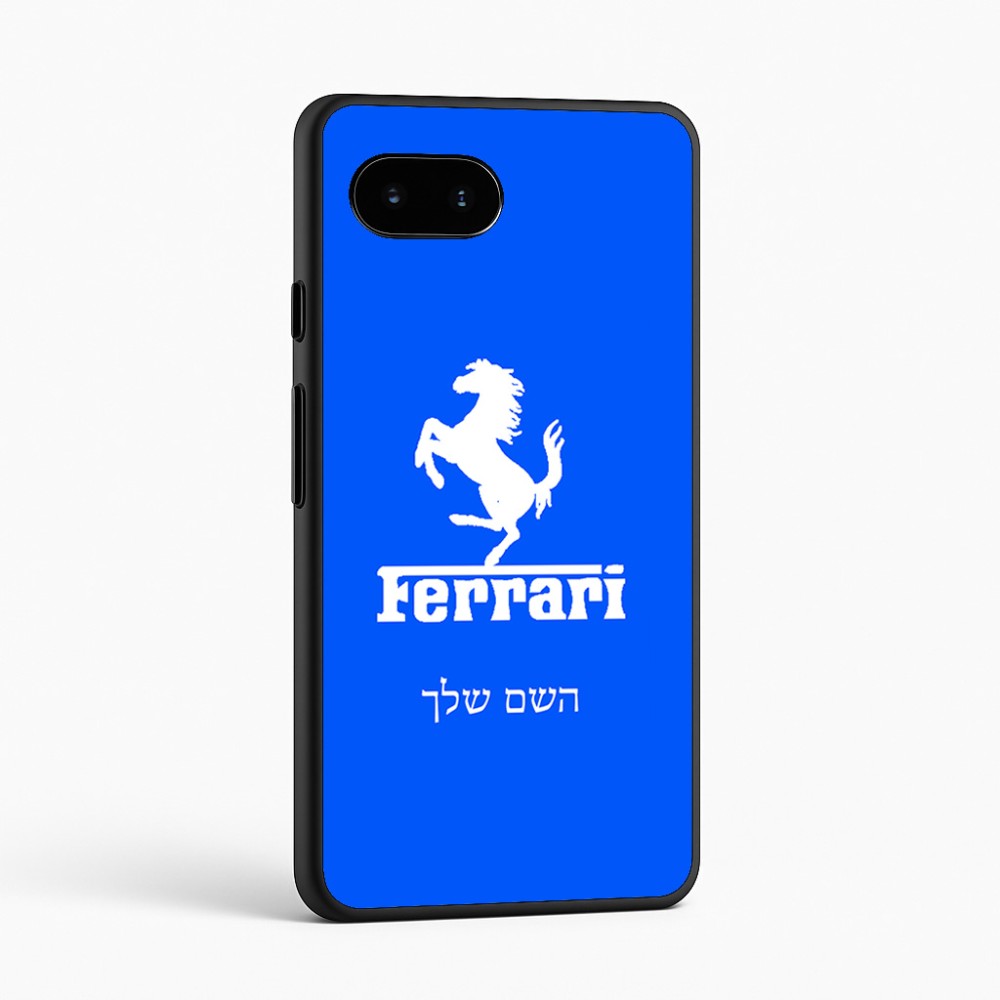 כיסוי בעיצוב אישי עם השם שלך לדגם - Google Pixel 9a 5G בעיצוב פרארי