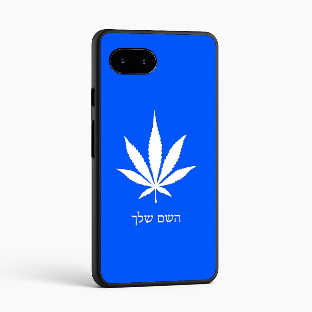 כיסוי בעיצוב אישי עם השם שלך לדגם - Google Pixel 9a 5G בעיצוב עלה מריחואנה - גראס