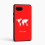 כיסוי בעיצוב אישי עם השם שלך לדגם - Google Pixel 9a 5G בעיצוב מפת העולם