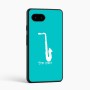 כיסוי בעיצוב אישי עם השם שלך לדגם - Google Pixel 9a 5G בעיצוב סקסופון