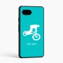 כיסוי בעיצוב אישי עם השם שלך לדגם - Google Pixel 9a 5G בעיצוב רוכב אופניים