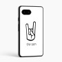 כיסוי בעיצוב אישי עם השם שלך לדגם - Google Pixel 9a 5G בעיצוב יד סלע