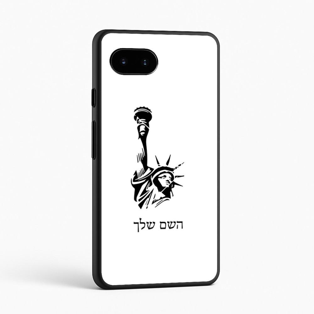 כיסוי בעיצוב אישי עם השם שלך לדגם - Google Pixel 9a 5G בעיצוב פסל החירות