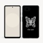 כיסוי בעיצוב אישי עם השם שלך לדגם - Google Pixel 9a 5G בעיצוב פרפר