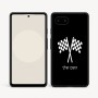 כיסוי בעיצוב אישי עם השם שלך לדגם - Google Pixel 9a 5G בעיצוב דגל המירוץ