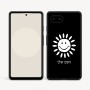 כיסוי בעיצוב אישי עם השם שלך לדגם - Google Pixel 9a 5G בעיצוב שמש