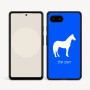 כיסוי בעיצוב אישי עם השם שלך לדגם - Google Pixel 9a 5G בעיצוב סוס