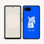 כיסוי בעיצוב אישי עם השם שלך לדגם - Google Pixel 9a 5G בעיצוב ארנב מחזיק גזר