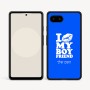 כיסוי בעיצוב אישי עם השם שלך לדגם - Google Pixel 9a 5G בעיצוב נשקי את חבר שלי