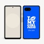 כיסוי בעיצוב אישי עם השם שלך לדגם - Google Pixel 9a 5G בעיצוב לנשק את החברה שלי