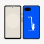 כיסוי בעיצוב אישי עם השם שלך לדגם - Google Pixel 9a 5G בעיצוב סקסופון