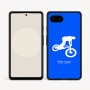 כיסוי בעיצוב אישי עם השם שלך לדגם - Google Pixel 9a 5G בעיצוב רוכב אופניים