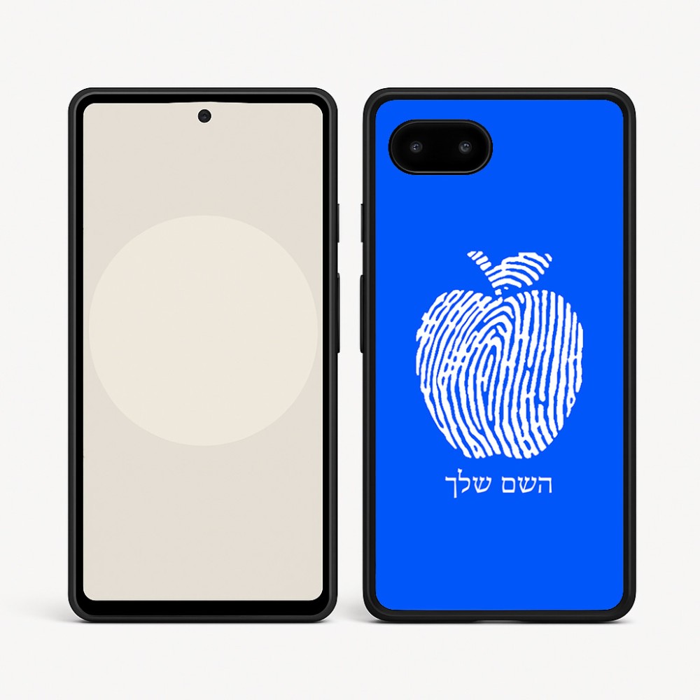 כיסוי בעיצוב אישי עם השם שלך לדגם - Google Pixel 9a 5G בעיצוב הדפס תפוח