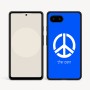 כיסוי בעיצוב אישי עם השם שלך לדגם - Google Pixel 9a 5G בעיצוב סמל השלום