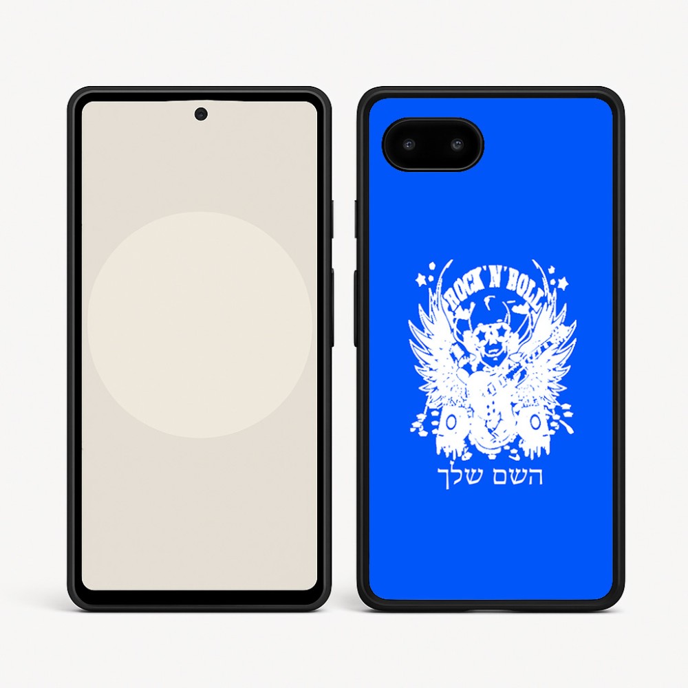 כיסוי בעיצוב אישי עם השם שלך לדגם - Google Pixel 9a 5G בעיצוב רוקנרול