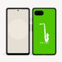 כיסוי בעיצוב אישי עם השם שלך לדגם - Google Pixel 9a 5G בעיצוב סקסופון