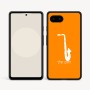 כיסוי בעיצוב אישי עם השם שלך לדגם - Google Pixel 9a 5G בעיצוב סקסופון
